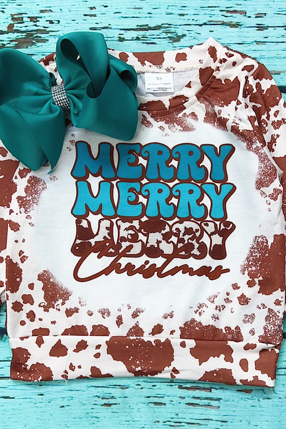 Merry Merry Merry Christmas graphic sweatshirt. TPG50153016 JEA