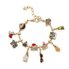 TS charm bracelet available in 2 tones.