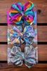 Metallic Big tassel printed headbands 2pcs/$10.00 HB30M-3