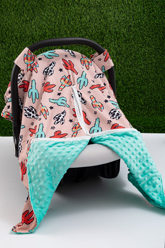 Multi-Color cactus printed car seat cover. ZYTB25154002 M