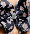 Daisy printed double layer hair bows w/ rhinestones. 4pcs/$10.00 bw-dsg-942