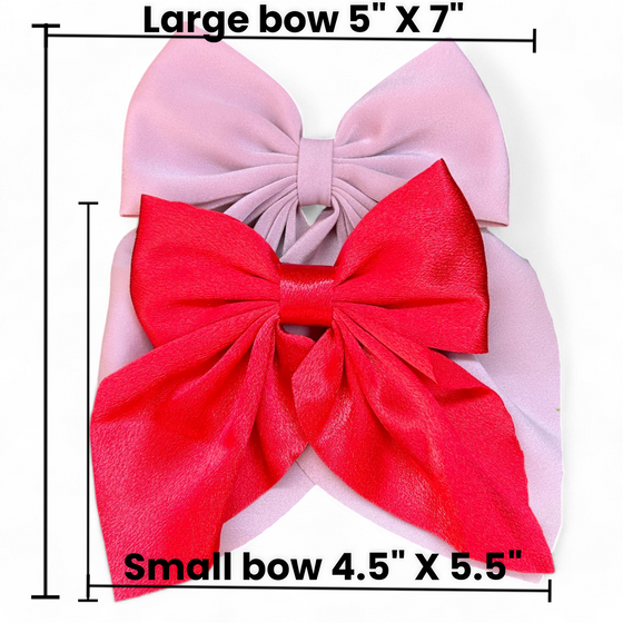 Large coquette hair bows available in 6 colors. 6pcs/$15.00 CQ-225-1