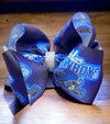 DallasCowboys printed double layer hair bows w/ rhinestones. 4pcs/$10.00 bw-dsg-946