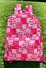 Heart barbie printed Medium size backpack. BP-2023H