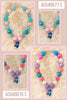 Multi color Bubble necklace with character pendant. 3PCS/$15.00