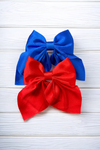 4.5" X 5.5" Beautiful Satin  Coquette bows W/alligator clip.  6pcs/$9.00 BW-CQ-2024-A