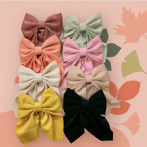 4.5" X 5.5" Coquette bows available in 15 colors. 6pcs/$9.00 BW-CQ-2024