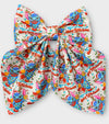 Christmas Character satin made coquette  bows w/alligator clip. 6pcs/$15.00