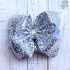 6.5" Double layer sequins hair bows. 4pcs/$10.00 DBW-2 (New Colors available!!!