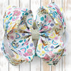 Rainbow & Blu*y printed double layer hair bows. 4pcs/$10.00 BW-DSG-03