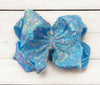 6.5" Double layer sequins hair bows. 4pcs/$10.00 DBW-2 (Added Inventory💖💖