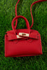 RED MINI PURSE. (SIZE LENGTH: 5.5" WIDTH: 2.5"  HEIGHT: 3.5) BBG601522007