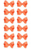 CORAL ROSE BOWS 5.5IN WIDE 12PCS/$6.50 BW-210-5