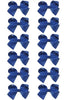 ELECTRIC BLUE BOWS 5.5IN WIDE 12PCS/$6.50 BW-352-5