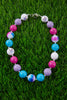 HAPPY EASTER BUBBLE GUM BEAD NECKLACE. 3PCS/$12.00 ACG201323005