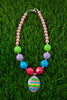 EASTER EGG MULTI COLOR PENDANT NECKLACE. 3PCS/$12.00 ACG201323004