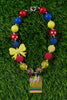 CRAYON BOX /BACK TO SCHOOL BUBBLE GUM BEAD NECKLACE. (3PCS/$15.00) ACG35153011