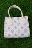 WHITE  STAR PRINTED PURSE.  BBG25113058