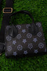 BLACK STAR PRINTED PURSE.  BBG25113057