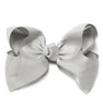 METAL GRAY 7.5" WIDE HAIR BOWS. 12PCS/$18.00 BW-017-P