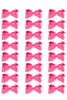 HOT PINK 4IN WIDE BOWS 24PCS/$7.50 BW-156-4