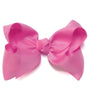 ROSE BLOOM 7.5" WIDE HAIR BOW.   12PCS/$18.00  BW-182-P