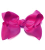 GARDEN ROSE 7.5" WIDE HAIR BOW. 12PCS/$18.00 BW-183-P