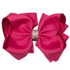 AZALEA RHINESTONE BOWS 6.5IN WIDE 5PCS/$10.00 BW-187-S