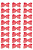 CORAL ROSE  4IN WIDE BOWS 24PCS/$7.50 BW-210-4