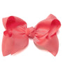 CORAL ROSE 7.5" WIDE HAIR BOWS. 12PCS/$18.00 BW-210-P