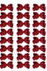 SCARLET 4IN WIDE BOWS 24PCS/$7.50 BW-260-4