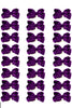 PLUM BOWS 4IN WIDE 24PCS/$7.50 BW-285-4