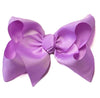 LT. ORCHID 7.5" WIDE HAIR BOWS. 12PCS/$18.00 BW-430-P