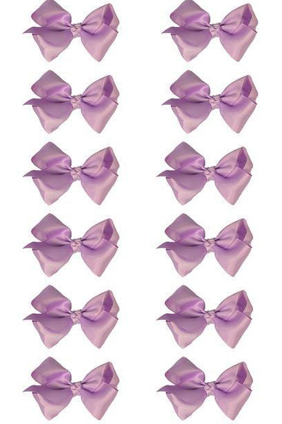 LAVENDER BOWS 5.5IN WIDE 12PCS/$6.50 BW-430-5