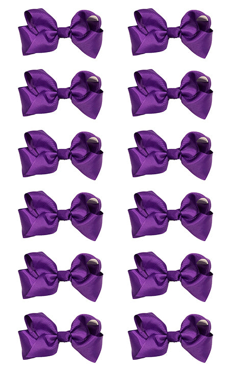 DELPHINIUM 5.5" HAIR BOWS 12PCS/$6.50 BW-464-5