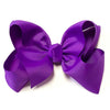 DELPHINIUM 7.5" WIDE HAIR BOWS. 12PCS/$18.00  BW-464-P