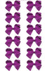 PURPLE BOWS 5.5IN WIDE 12PCS/$6.50 BW-465-5