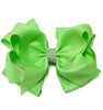 MINT GREEN RHINESTONE BOW 6.5 " WIDE 5PCS/$10.00 BW-530-S