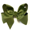 MOSS 7.5" WIDE HAIR BOWS. 12PCS/$18.00 BW-570-P