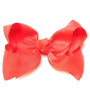 NEON ORANGE 7.5" HAIR BOWS. 12PCS/$18.00 BW-600-P