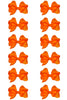 TANGERINE BOWS 5.5IN WIDE 12PCS/$6.50 BW-668-5