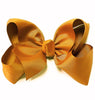 GINGER 7.5" WIDE HAIR BOWS. 12PCS/$18.00 BW-743-P