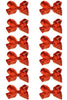 MANDARIN ORANGE 5.5" HAIR BOWS. 12PCS/$6.50 BW-765-5