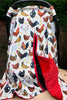 HEN & ROOSTER PRINTED CARSEAT COVER. ZYTB25133004