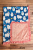 SOFT SLEEP/SHEEP PRINTED BABY BLANKET. 35" BY 35". BKG25133004