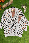 MOMMY & ME ANIMAL SPOTTED CARDIGAN. TPG651522099