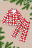 RED PLAID PAJAMAS SET. PJG501522029-JEANNE