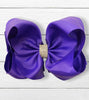 REGAL PURPLE BOWS W RHINESTONES 6.5'WIDE 5PCS/$10.00 BW-470-S