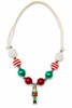 MULTI-COLOR  BUBBLE NECKLACE W/ NUTCRACKER  PENDANT. 3PCS/$12.00 XL-01680