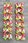 TIE DYE PRINTED   HAIRBOWS 12PCS BW-DSG-TIE DYE